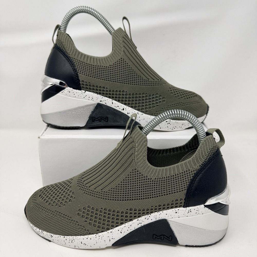 Skechers Mark Nason A Wedge Etty Slip In Sneakers Womens 6.5 Olive 133226